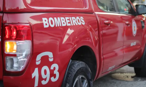 Os bombeiros levaram a vítima para o Hospital Estadual Alberto Torres