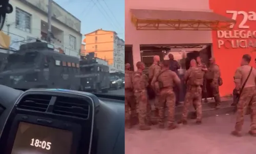 Após pedido de socorro, blindados e mais policiais são vistos em SG