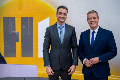 Tiago Scheuer ao lado de Roberto Kovalick