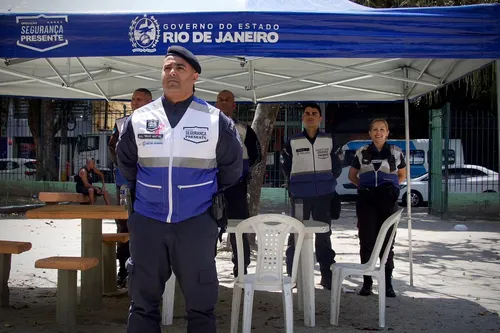 Tenda Avançada do Segurança Presente instalada na Praça do Rink