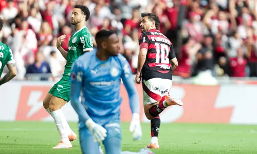 O primeiro gol da partida foi marcado por Arrascaeta em bela jogada com Pedro