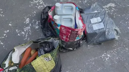 Alimentos que estavam separados e seriam desviados pelas funcionárias