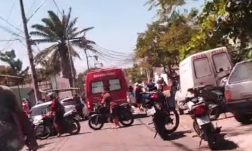 Bombeiros informaram que já encontraram o homem sem vida no local do crime