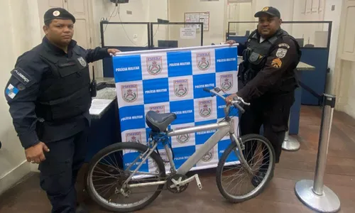 Bicicleta da vítima foi recuperada por agentes do 12º BPM
