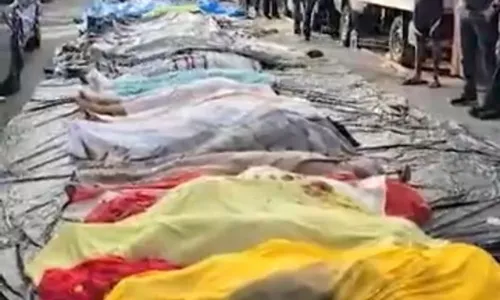 Corpos foram levados para a Estrada José Rucas