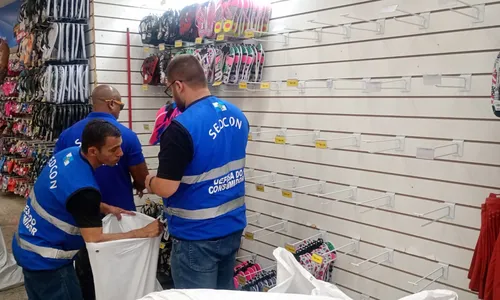 Produtos de marcas renomadas como Lacoste e Ipanema estavam fora do padrão de qualidade