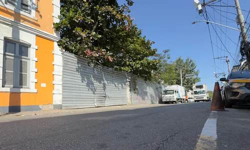 Rua onde está localizado o Palacete Imperial da cidade