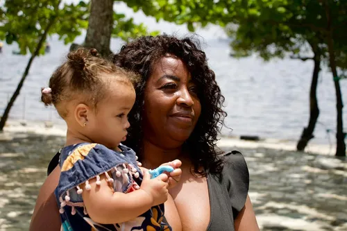 A costureira Valdenice dos Santos, de 51 anos, mora no local há cinco meses