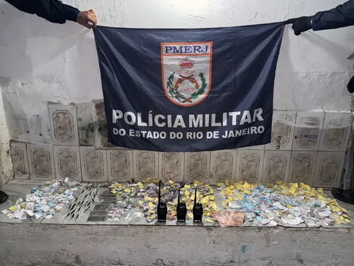 Material apreendido pela PM