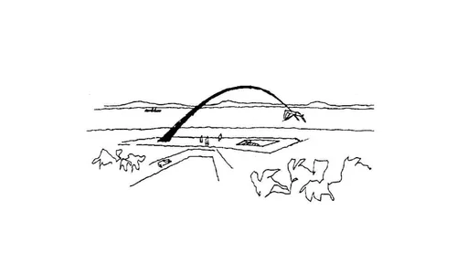 Monumento projetado pelo arquiteto Oscar Niemeyer, em 1986