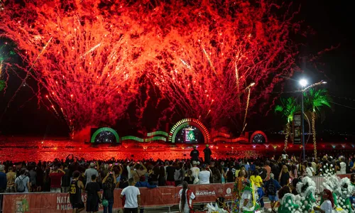 Espetáculo multimida na Lagoa de Araçatiba