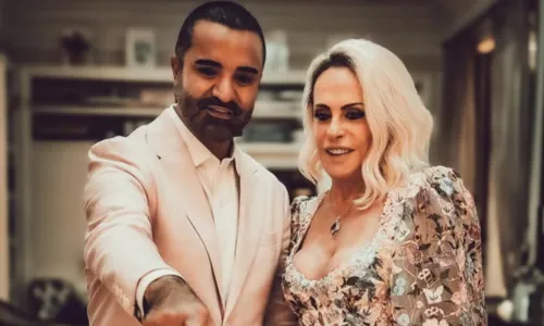 Ana Maria Braga se casou recentemente com Fábio Arruda