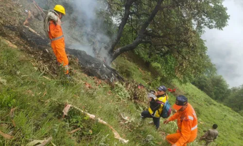 Helicóptero caiu no norte da Índia