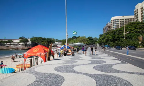 Os criminosos foram presos em flagrante na Praia de Copacabana