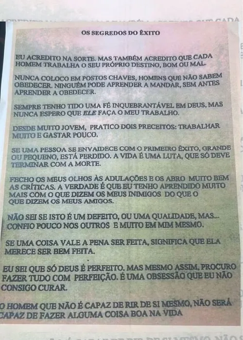 Carta de Silvio Santos
