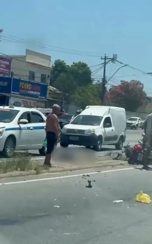 Motociclista morreu no local, segundo os Bombeiros