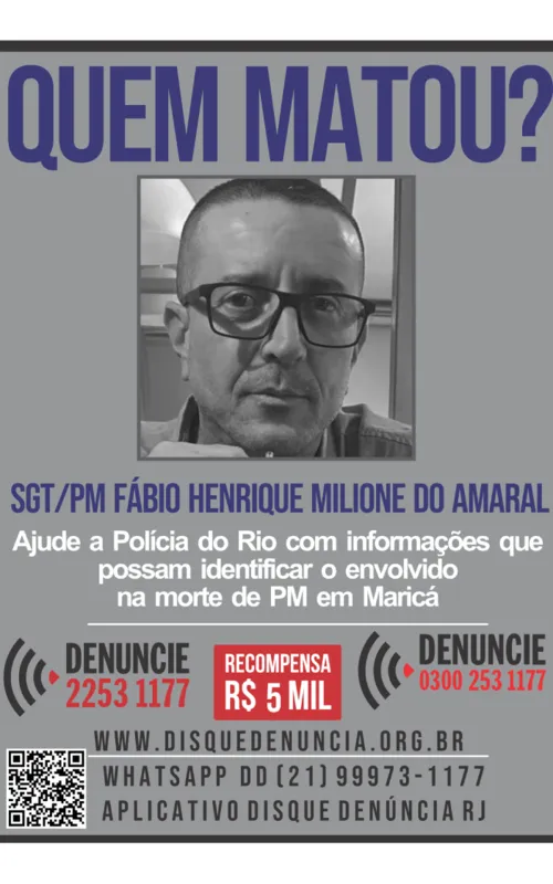 Sargento foi morto com três tiros no rosto