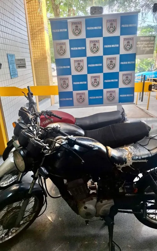 Três motos roubadas foram recuperadas pela PM