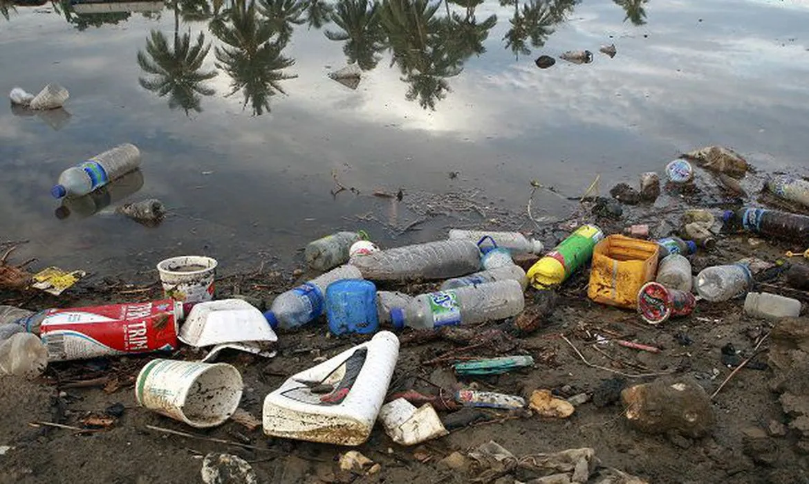 Cerca de 22 milhões de toneladas de plásticos vazam para o meio ambiente a cada ano em todo o mundo,