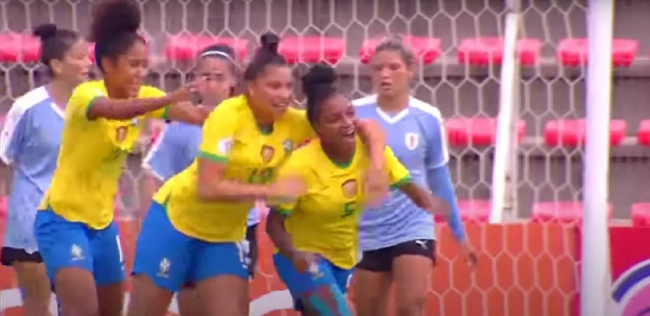Menina do Brasil venceram na nesta quinta-feira (21) o Uruguai por 1 a 0