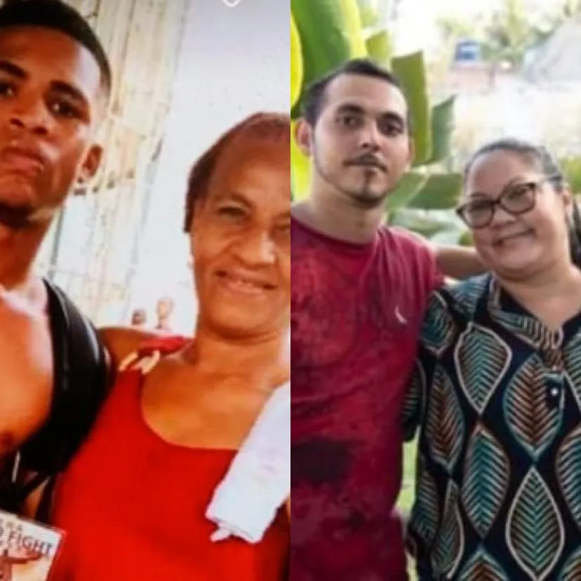 Vitor Reis, de 19 anos (à esquerda), foi baleado após sair de casa no Morro da Jaqueira; Jhonatan Gomes Braga, de 27, (à direita) teria sido morto a pauladas em Guapimirim.