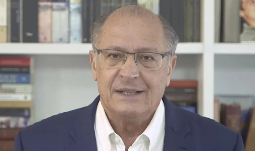 Geraldo Alckmin participou ao vivo, mas de casa, devido a Covid-19.