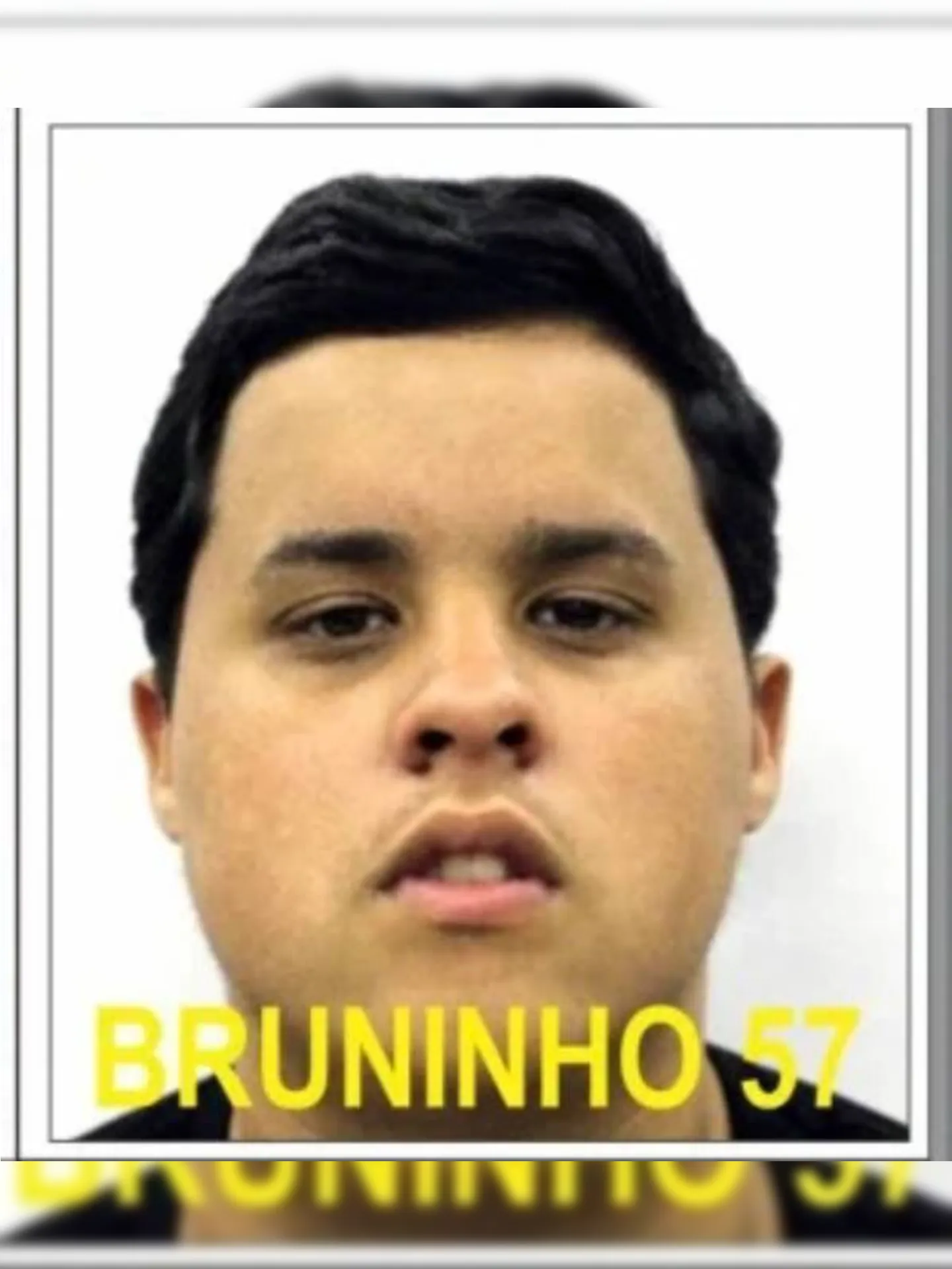 Bruno Minné Barbosa, o Bruninho 57, de 23 anos, foi morto pela PM.