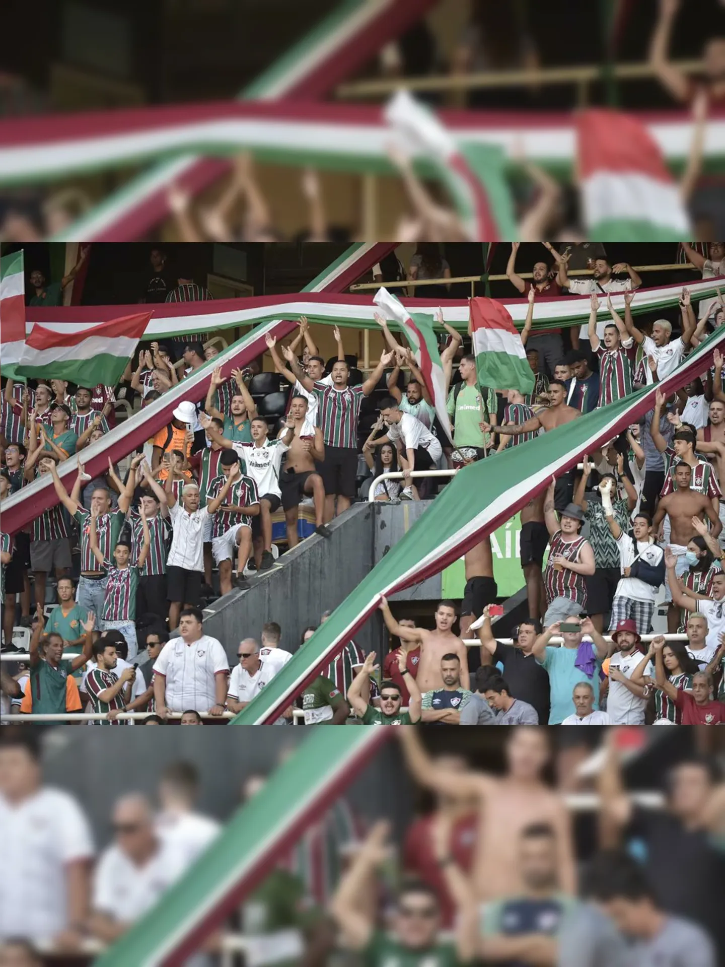 Torcida do Fluminense promete linda festa no Estádio Nilton Santos.
