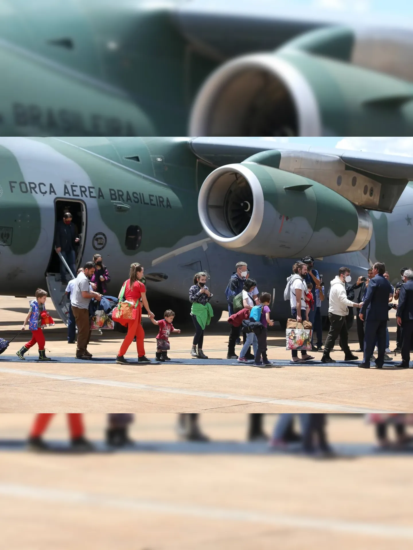 Na última quinta-feira (10), 20 ucranianos com parentes brasileiros chegaram ao país em avião da Força Aérea Brasileira