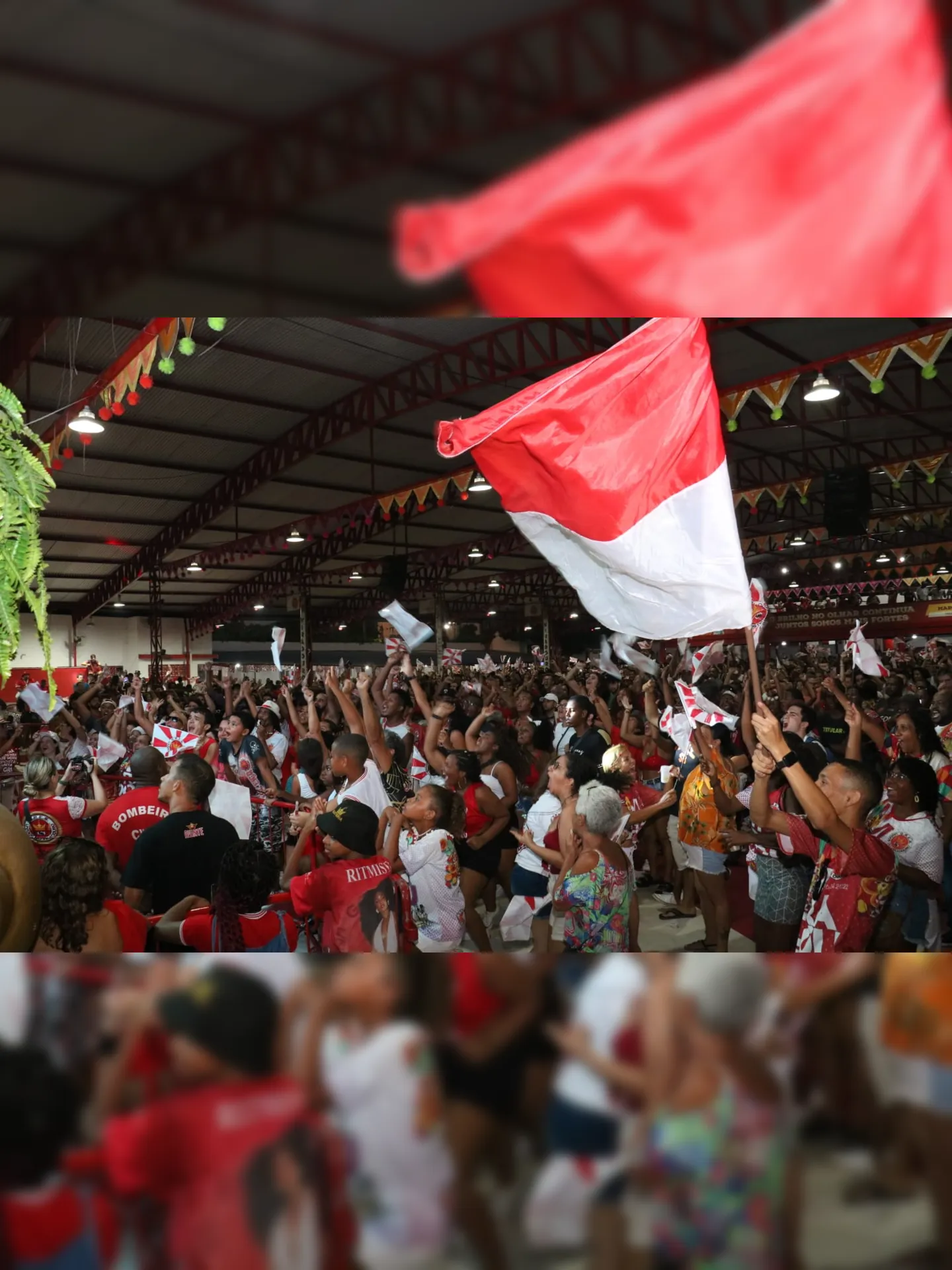 Quadra ficou lotada de torcedores no Barreto, Zona Norte de Niterói