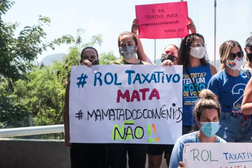 Manifestações foram realizadas contra o rol taxativo