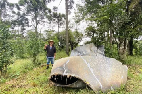 O objeto foi encontrado pelo mecânico e agricultor João Ricardo. João contou ao RDX,