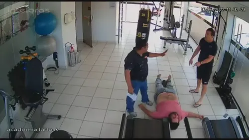 Discussão aconteceu por causa do saco de boxe