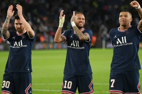 Trio do PSG lidera lista dos mais bem pagos do futebol francês