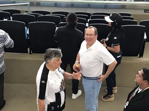 Textor esteve no Maracanã para acompanhar o clássico