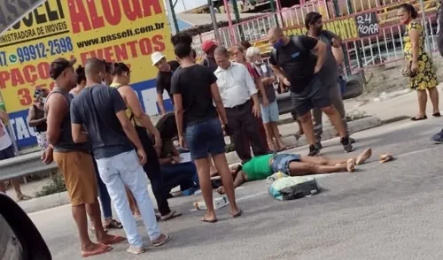 Vítima foi socorrida por equipes da concessionária e encaminhada para hospital em São Gonçalo