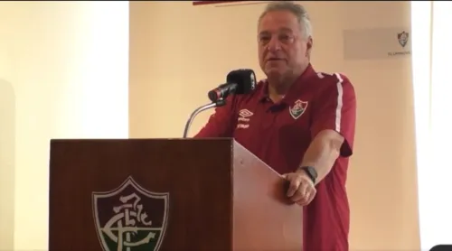 Abel Braga concedeu entrevista coletiva na sede do Fluminense