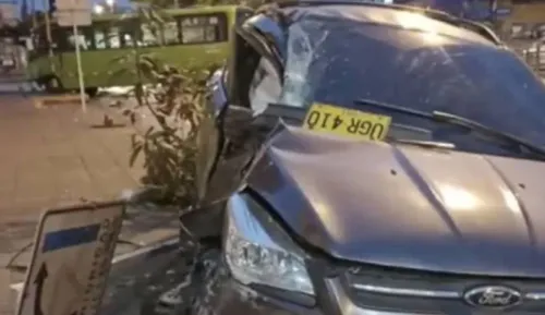 Acidente de carro ocorreu na madrugada de segunda-feira (11) em Cali, na Colômbia