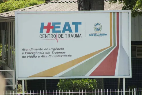 Vítima foi levada para o HEAT.