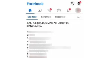 Listas foram divulgadas e compartilhadas via redes sociais