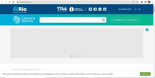 Site original da prefeitura tem o endereço https://carioca.rio.