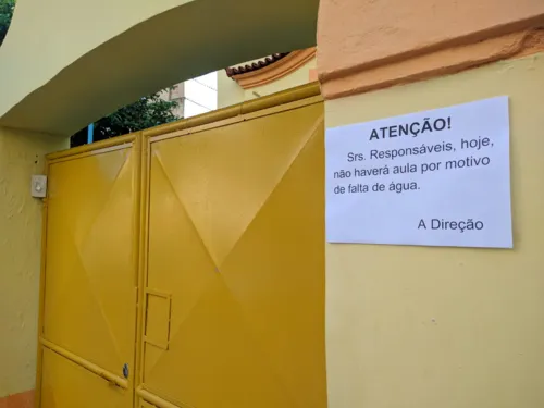 Furto da bomba d'água fez com que a unidade sem água.