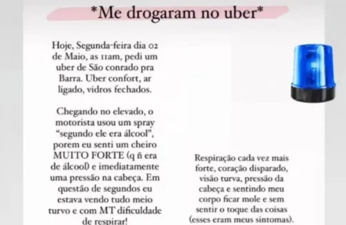 Mulher contou a situação através das redes sociais.