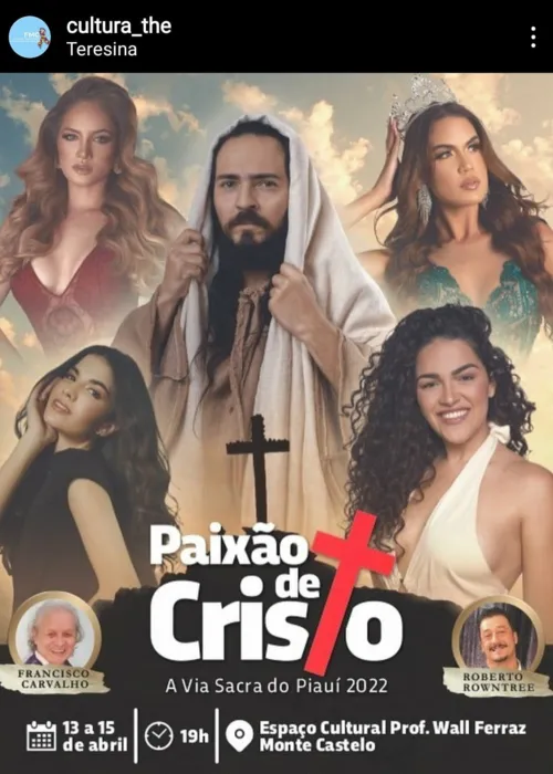 Cartaz de peça 'A Paixão de Cristo' gera polêmica