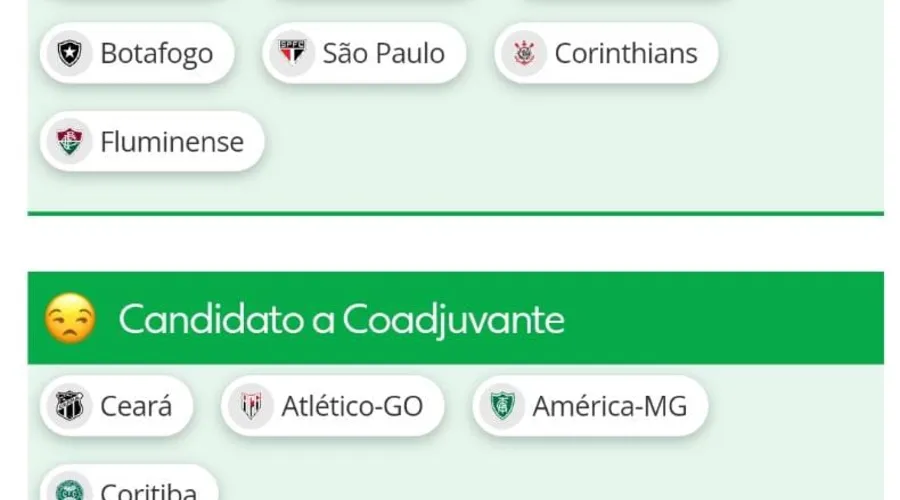 Infográfico do GE.com permite chavear equipes do Brasileirão