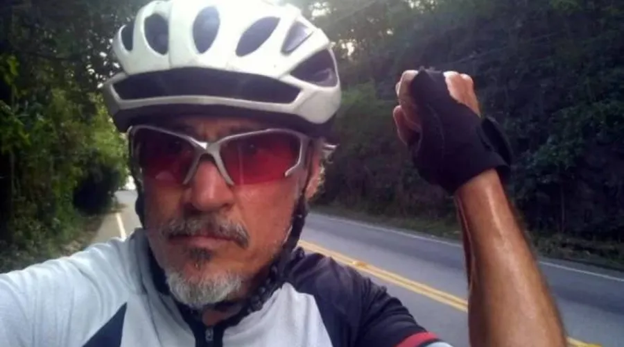O ciclista Cláudio Leite da Silva foi morto pelo bombeiro