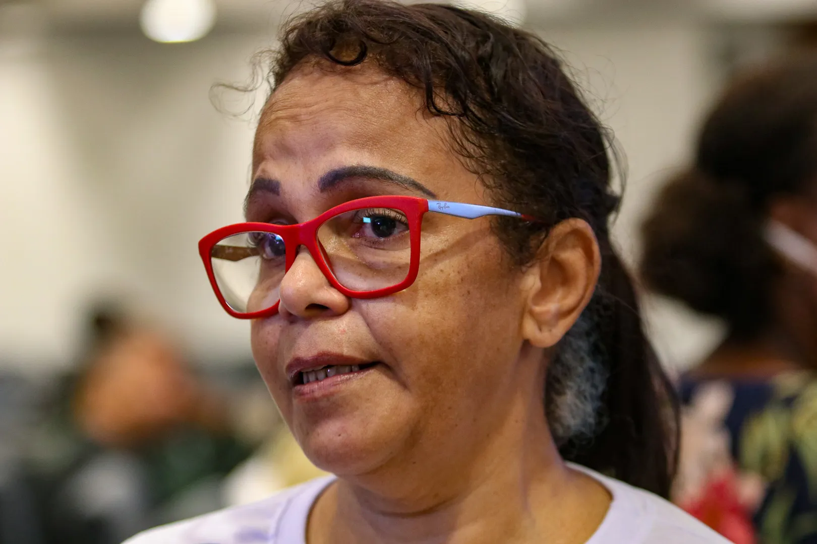 Eliane de Oliveira Campos, 53 anos, é mãe de Jorge Luiz. Ela luta para libertar o filho preso sob acusação de roubo