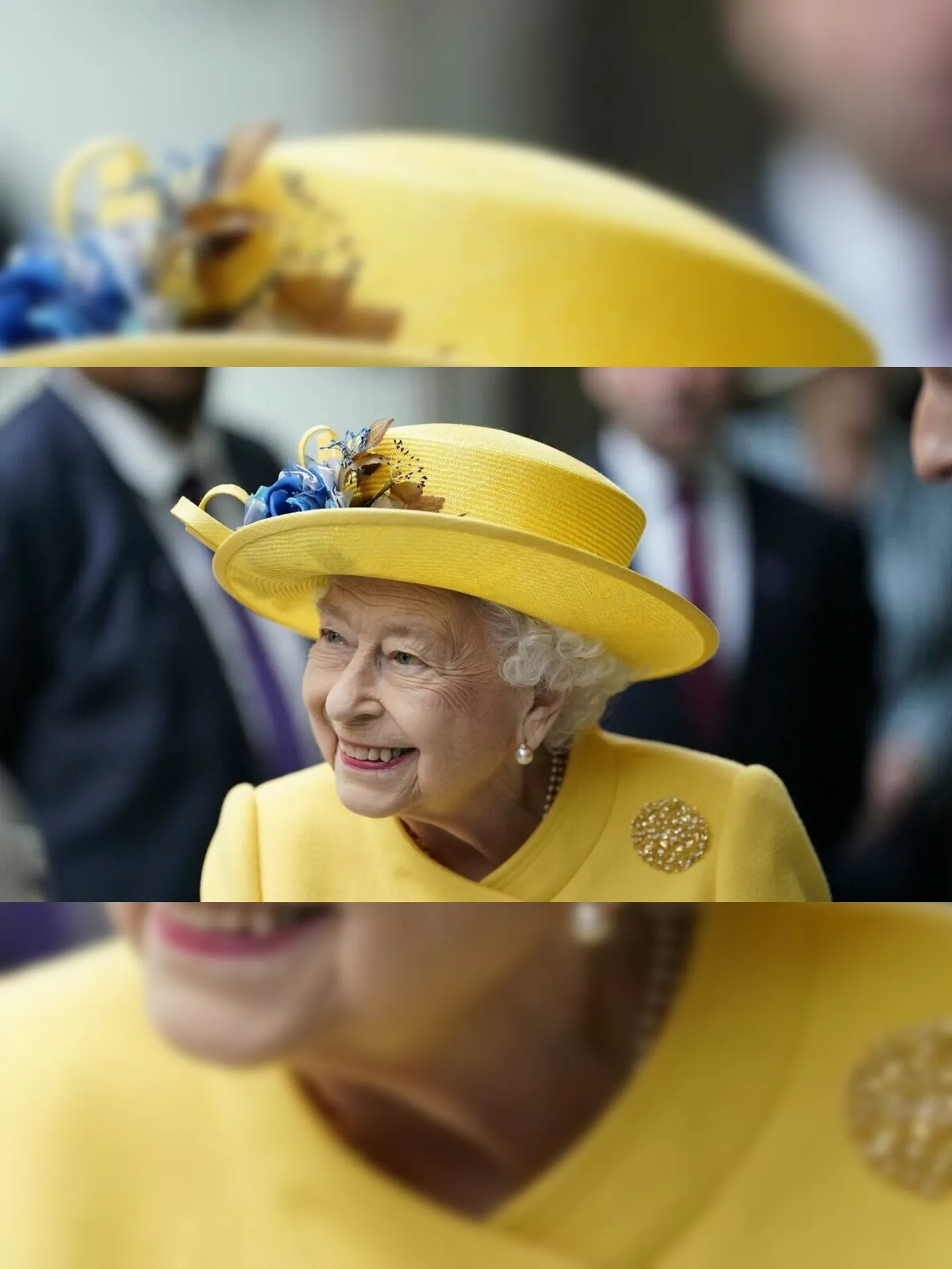 Milhares de pessoas se reuniram no entorno do Palácio de Buckingham para acompanhar a festividade, que celebra os 70 anos de reinado da monarca