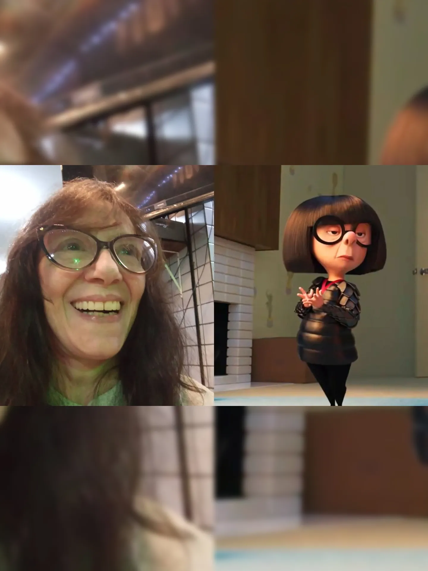 Nádia Carvalho dublava a voz de Edna Moda, do filme de animação "Os Incríveis"