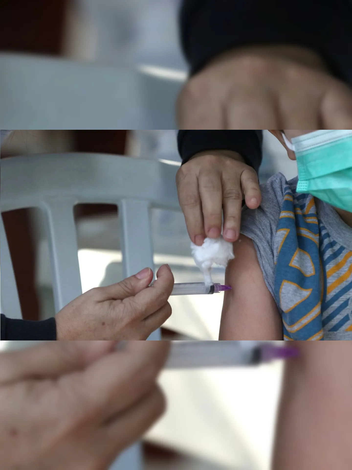 O município do Rio iniciou a vacinação de crianças de 4 anos contra a Covid-19
